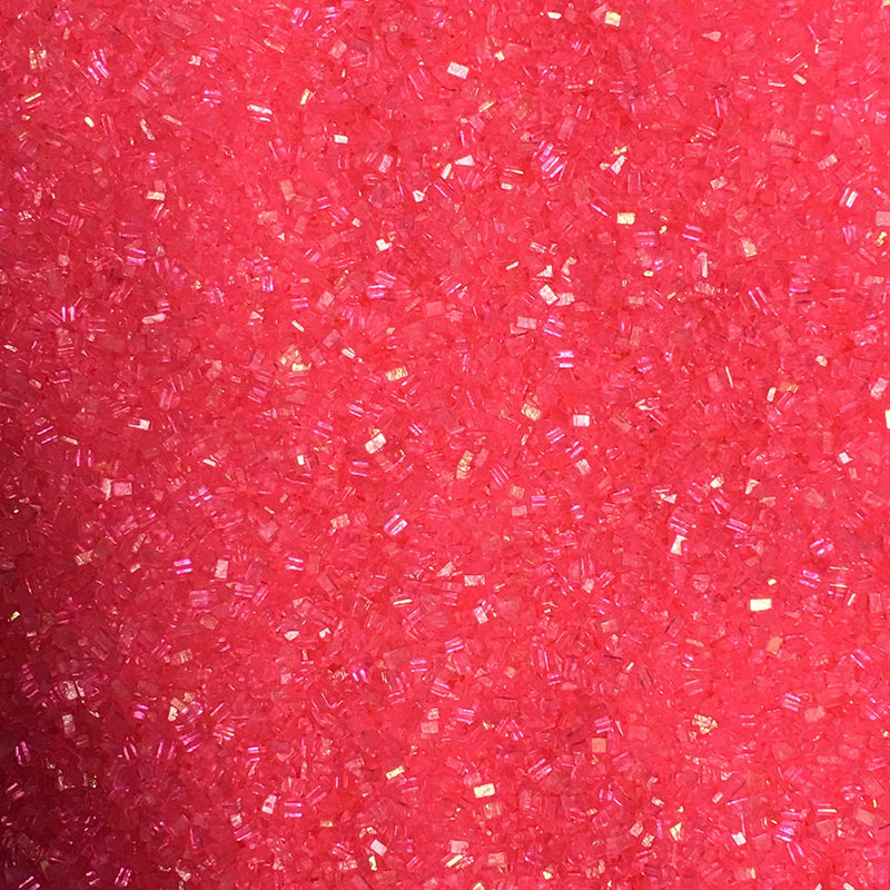 Hot Pink Sparkling Coarse Texture Edible Cake Cookie Cupcake Cocktail Icecream Donut Sparkle Colored Sugar Gemstone Crystals 6oz