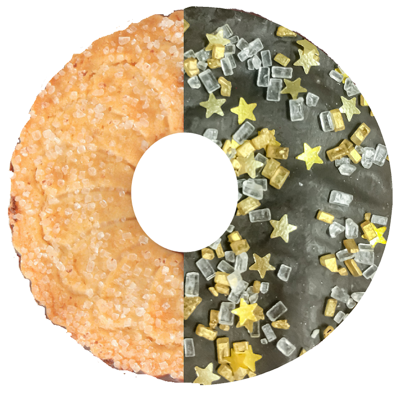White Gold Stars Sparkling Coarse Texture Edible Cake Cookie Cupcake Cocktail Icecream Donut Sparkle Colored Sugar Gemstone Crystals 6oz