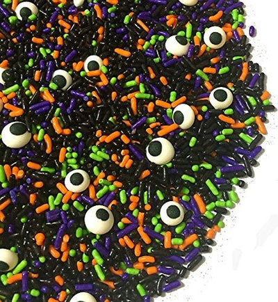 Spooky Eyeballs Cupcake Cake Decoration Confetti Sprinkles Cake Cookie Icecream Donut Jimmies Quins 6oz