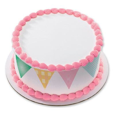 Sweet Dreams Banner Birthday Peel  & STick Edible Cake Topper Decoration for Cake Borders