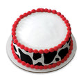 Cow Print Cowboy  Peel  & STick Edible Cake Topper Decoration for Cake Borders