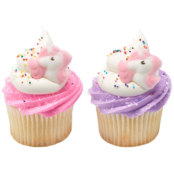Lovely Little Unicorn Edible Dessert Toppers Cake Cupcake Sugar Icing Decorations -12ct