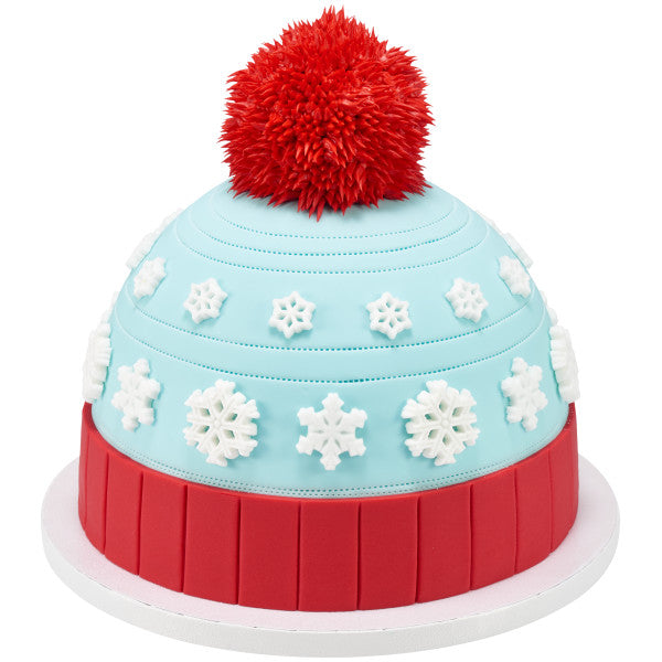 Snowflake Edible Dessert Toppers Cake Cupcake Sugar Icing Decorations -12ct
