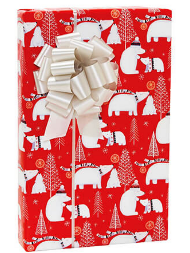 Polar Bear Co-Cold Christmas Holiday Gift Wrapping Paper 15ft