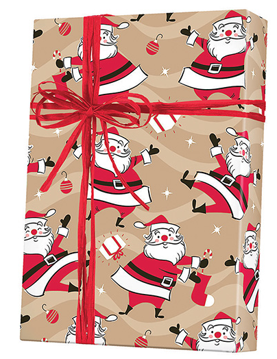 Jolly Santa Gift Wrapping Paper 15ft