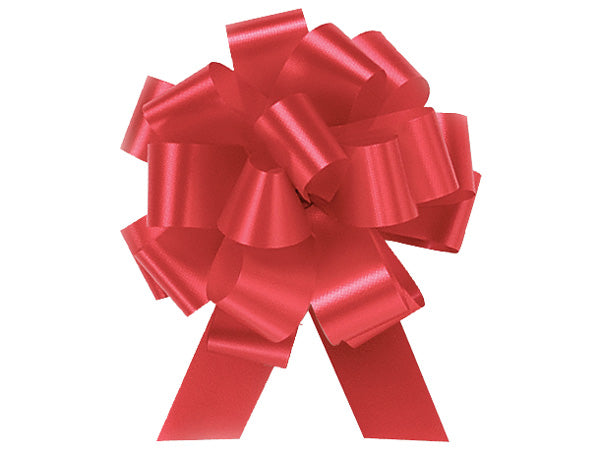 Red Satin 5inch Gift Wrapping Decorative Pull Bows -5pack
