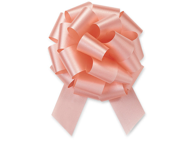 Rose Melon Satin 5inch Gift Wrapping Decorative Pull Bows -5pack