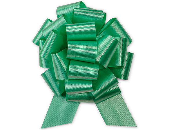 Emerald Green Satin 5inch Gift Wrapping Decorative Pull Bows -5pack