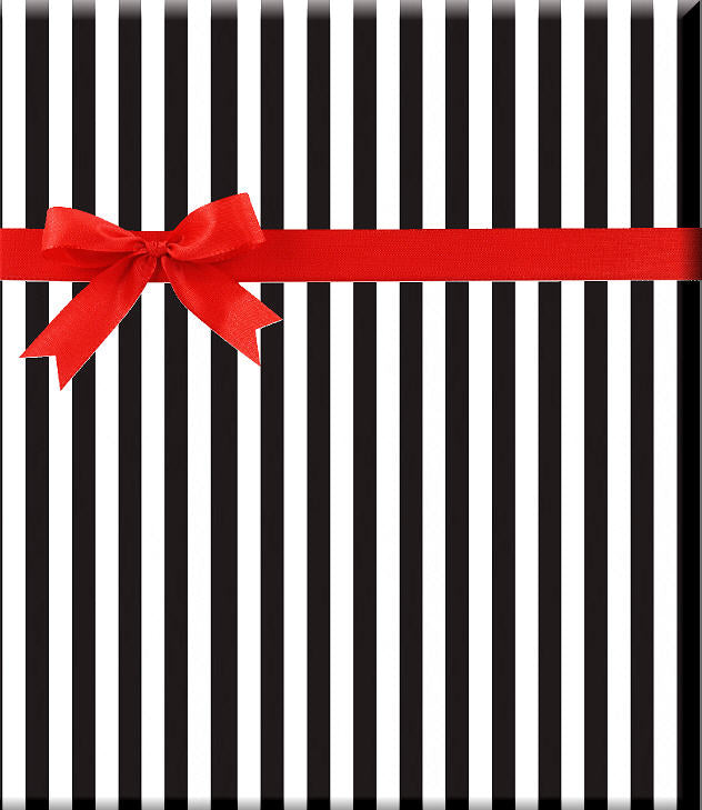 Black and White Stripe Gift Wrapping Paper 15ft