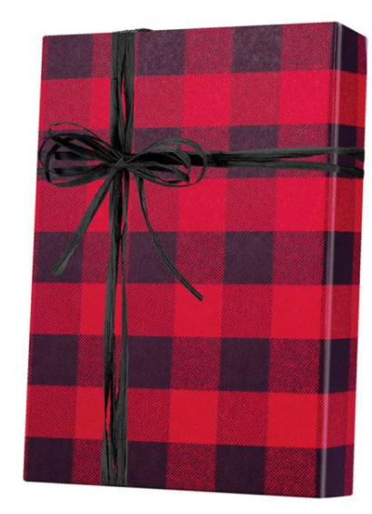 Red and Black Buffallo Gift Wrapping Paper 15ft