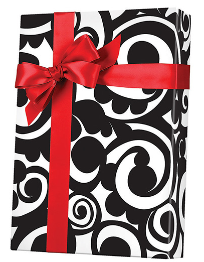 Bold Scroll Gift Wrap Wrapping Paper 15ft Roll