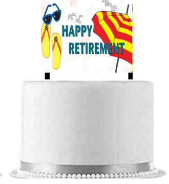 Happy Retirement Cake Decoration Banner