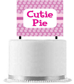 Cutie Pie Cake Decoration Banner