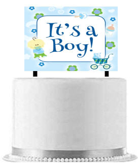 Its a Boy Active Baby Cake Decoration Banner