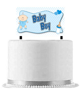 Baby Boy Cake Decoration Banner