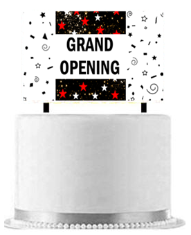 Grand Opening Cake Decoration Banner
