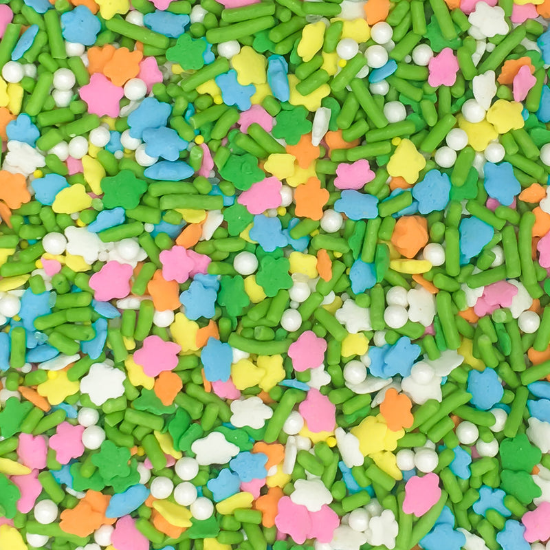 Easter Spring Flowers Hunt Cupcake Cake Decoration Confetti Sprinkles Cake Cookie Icecream Donut Jimmies Quins 6oz