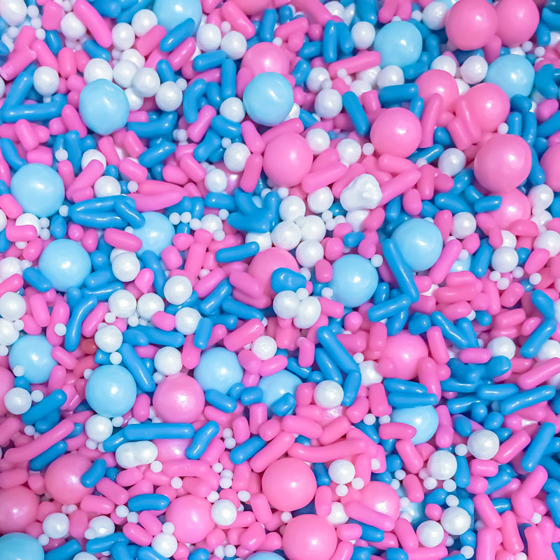 Pearl Gender Reveal Edible Cake Cookie Cupcake Ice Cream Donut Decoration Sprinkles Jimmies Quin Dessert Decoration Toppers 6oz