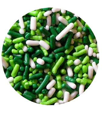 White Lime And Green Cake Pop Cookie Cupcake Cakes Edible Confetti Decorations Sprinkles Desert Jimmies Toppers 6oz 6oz