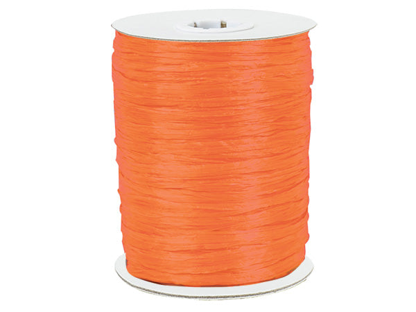 Paper Orange Gift Wrap Packaging Raffia Ribbon with Gift Tags