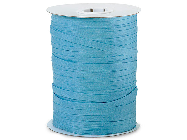 Paper Turquoise Gift Wrap Packaging Raffia Ribbon with Gift Tags