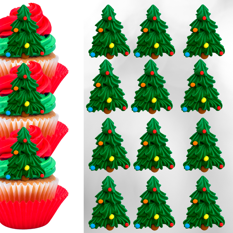 Christmas Royal Icing Frosting Decoration Toppers