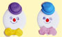 Clown Faces Royal Icing Cake-Cupcake Decorations 12 Ct