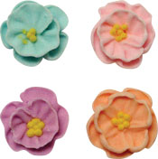 Dainty Bess Minis Asst. Royal Icing Cake-Cupcake Decorations 12 Ct