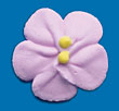 Small Violet Royal Icing Cake-Cupcake Decorations 12 Ct