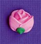 Pink Half Roses 7-8" Royal Icing Cake-Cupcake Decorations 12 Ct