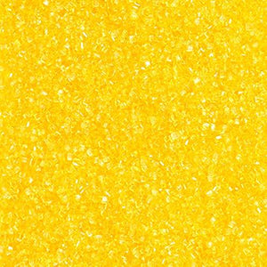 Yellow Extra Fine Sparkling Colored Edible Cake Cookie Cupcake Icecream Donut Sparkle Sanding Sugar 6oz