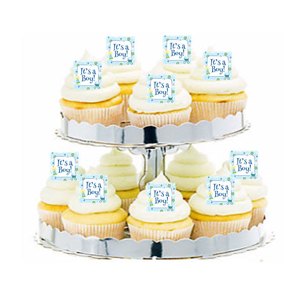 24ct Baby Shower Active Baby Cupcake  Decoration Toppers - Picks
