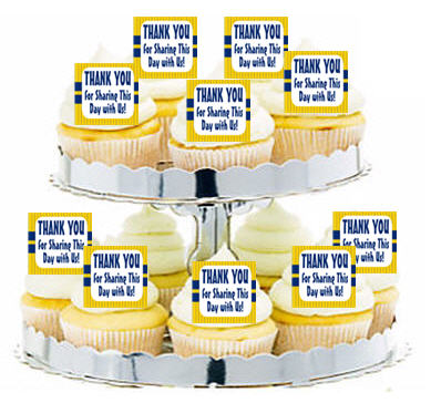 24ct Thank you for sharing this special Day Cupcake  Decoration Toppers - Picks