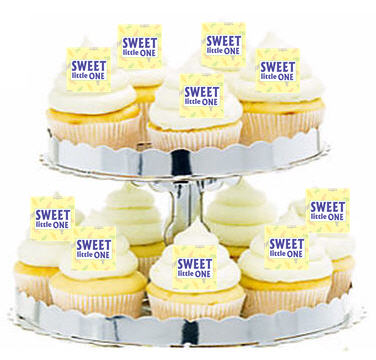 24ct Baby Shower Sweet Little One Cupcake  Decoration Toppers - Picks