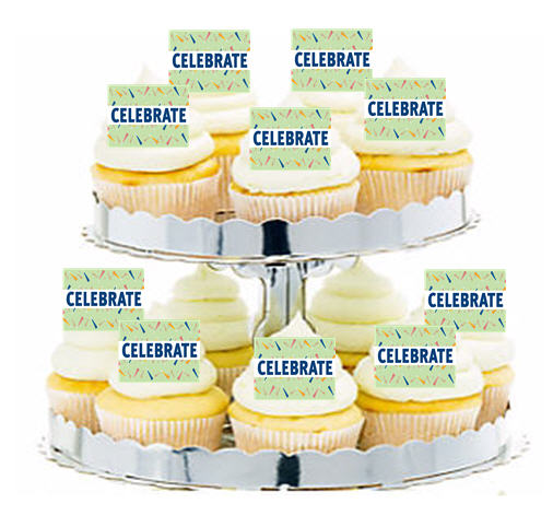 24ct Birthday Hats Cupcake  Decoration Toppers - Picks