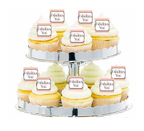 24ct Appreciation Fabulous You Cupcake  Decoration Toppers - Picks