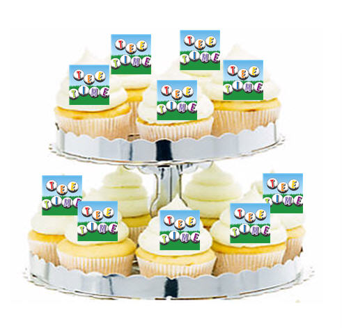 24ct Golf Tee Time Cupcake  Decoration Toppers - Picks