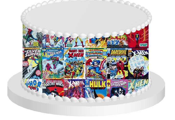 Comic Books  Edible Printed Cake Decoration Frosting Sheets