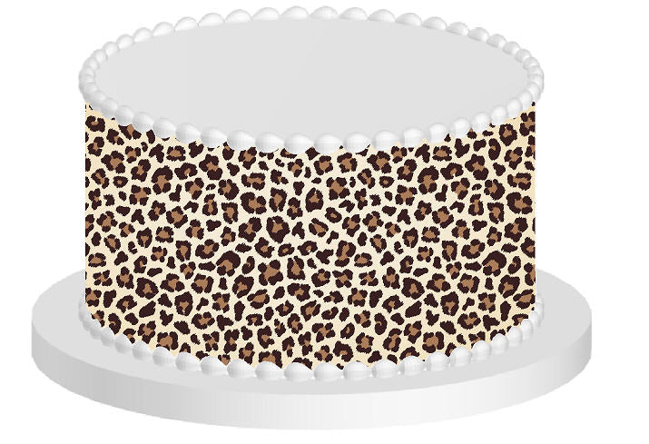 Leopard Edible Printed Cake Decoration Frosting Sheets