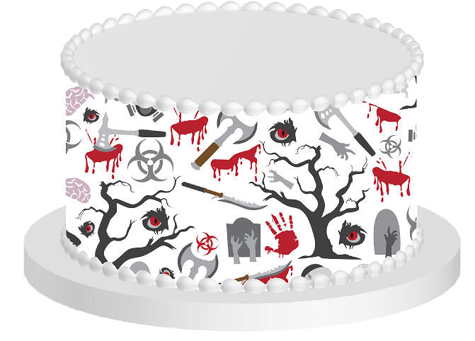 Haunted Forest Edible Printed Cake Decoration Frosting Sheets