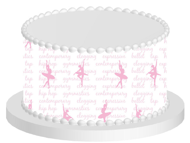 Ballerina Ballet Dancers Edible Printed Cake Decoration Frosting Sheets