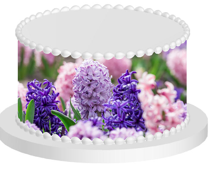 Lavender Blossom Edible Printed Cake Decoration Frosting Sheets