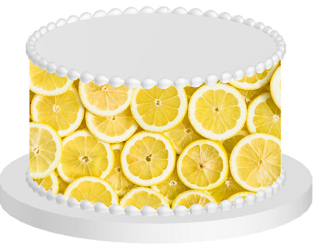 Lemon Slices Edible Printed Cake Decoration Frosting Sheets