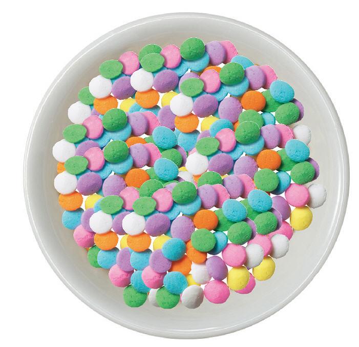 Edible Pastel Sequin Confetti Sprinkles Quins for Cakes and Cupcakes 4 oz