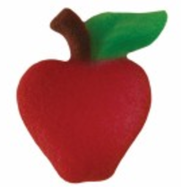 Apple Dessert Toppers Ready To Use Edible Cake Cupcake Sugar Icing Decorations -12ct
