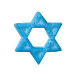 Star Of David Edible Dessert Toppers Ready To Use Edible Cake Cupcake Sugar Icing Decorations -12ct
