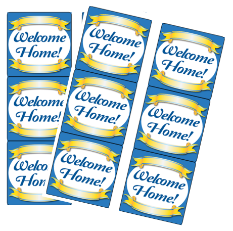 120ct Welcome Home Stickers