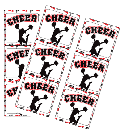 120ct Cheer Leader Stickers