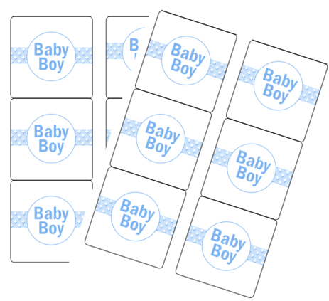 120ct Baby Boy Stickers