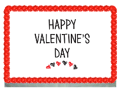 Simple Heart Curve Happy Valentine&